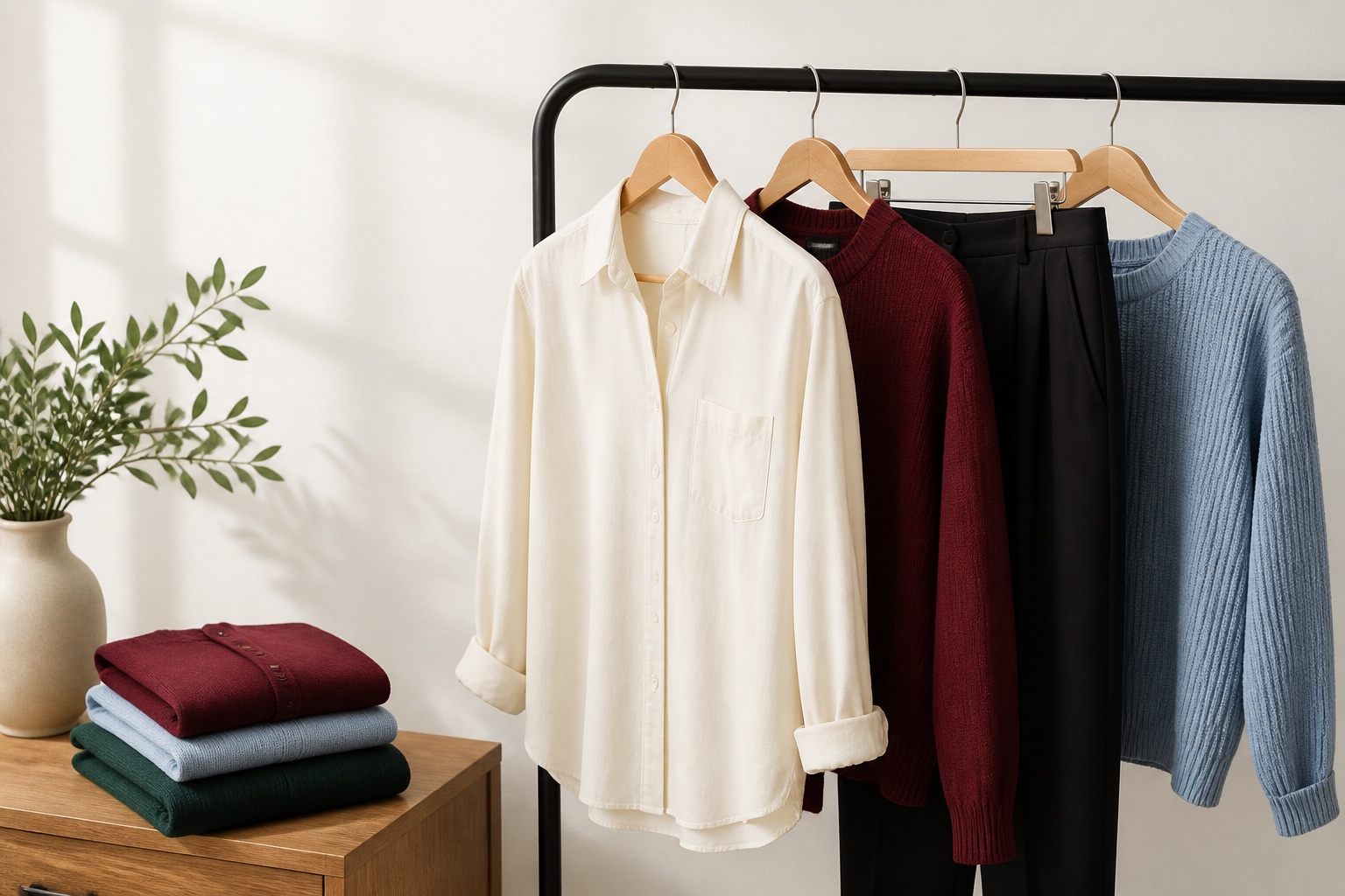 A considered edit of women's clothing in versatile neutral tones