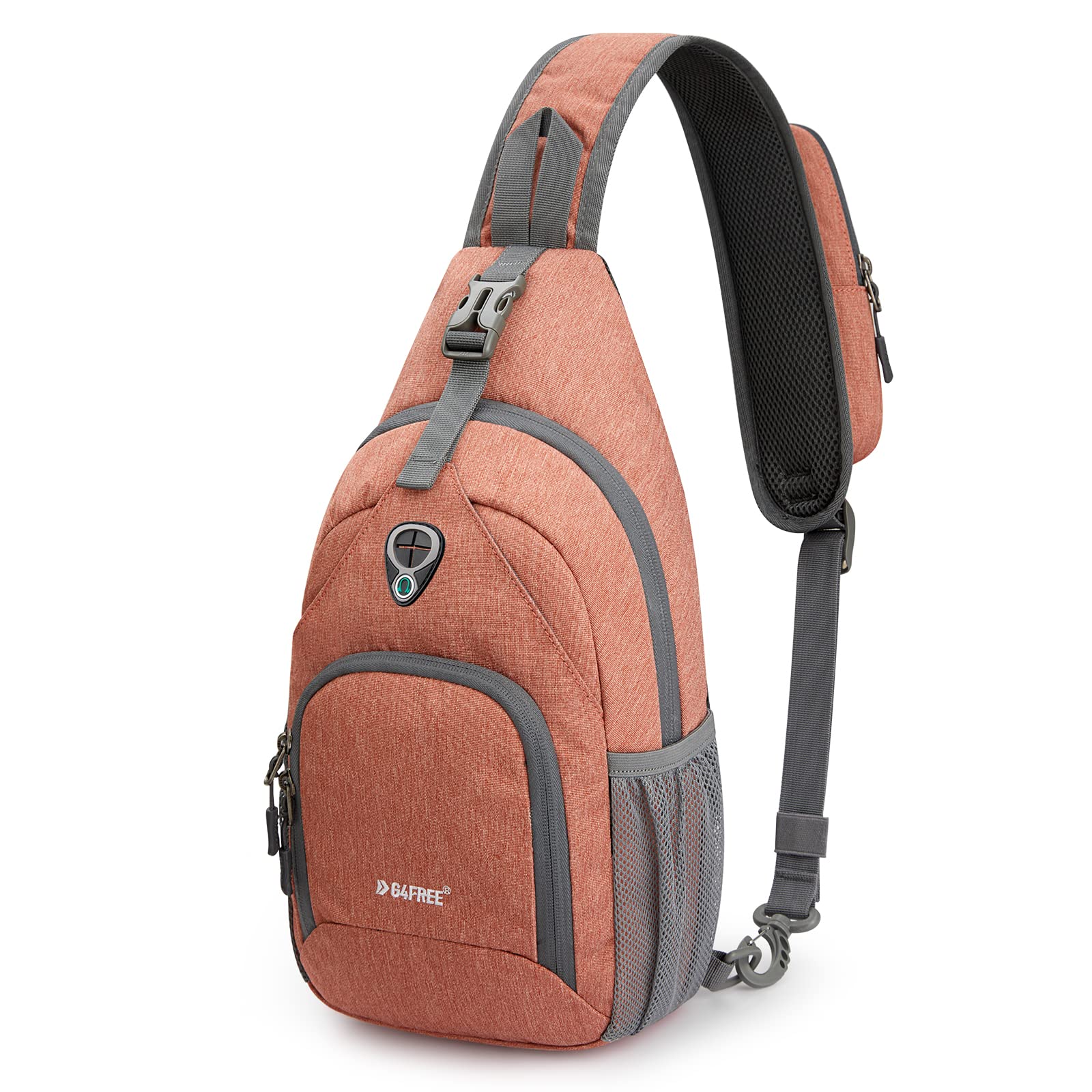 G4Free RFID Sling Bag for Hiking Outdoor - Light Orange
