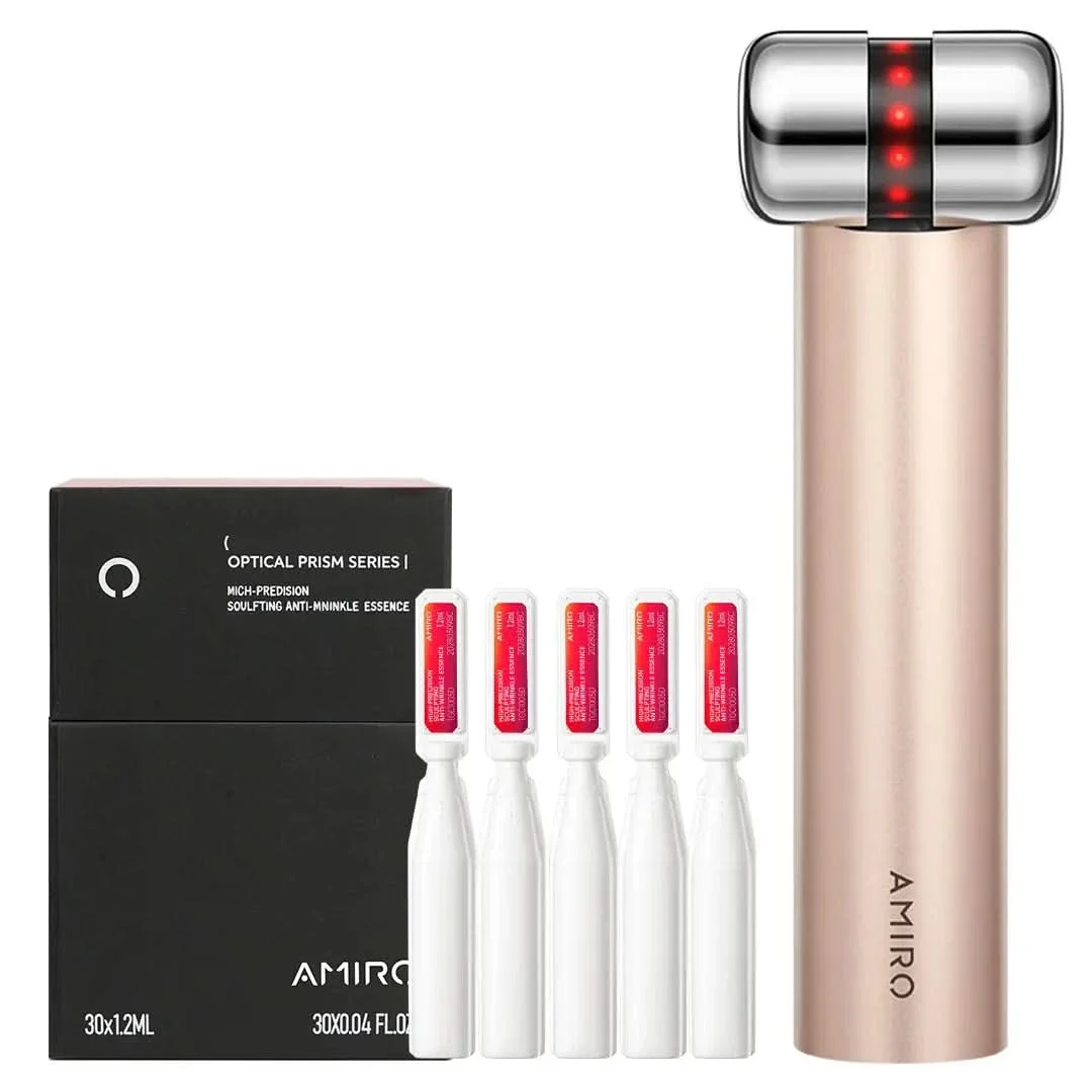 HydraGlow Booster Red Light & Microcurrent + PDRN Serum Kit - 30 Days Skincare
