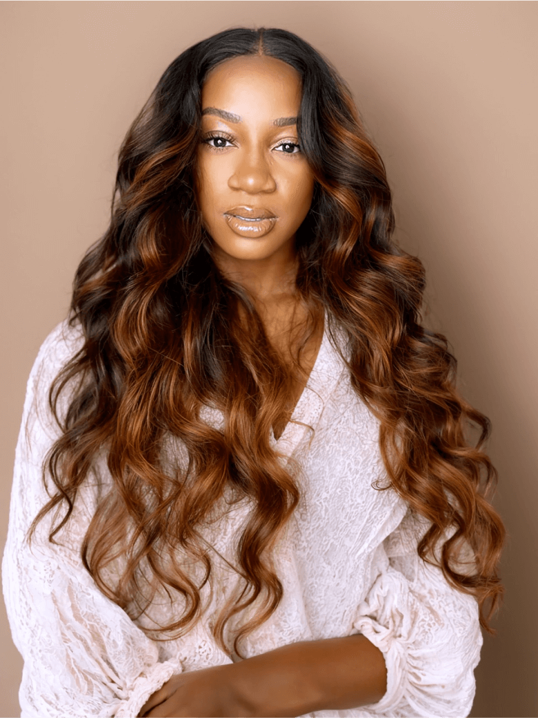 UNice Balayage Ombre Highlight Body Wave 4x4 Free Part Lace Closure 1 Piece