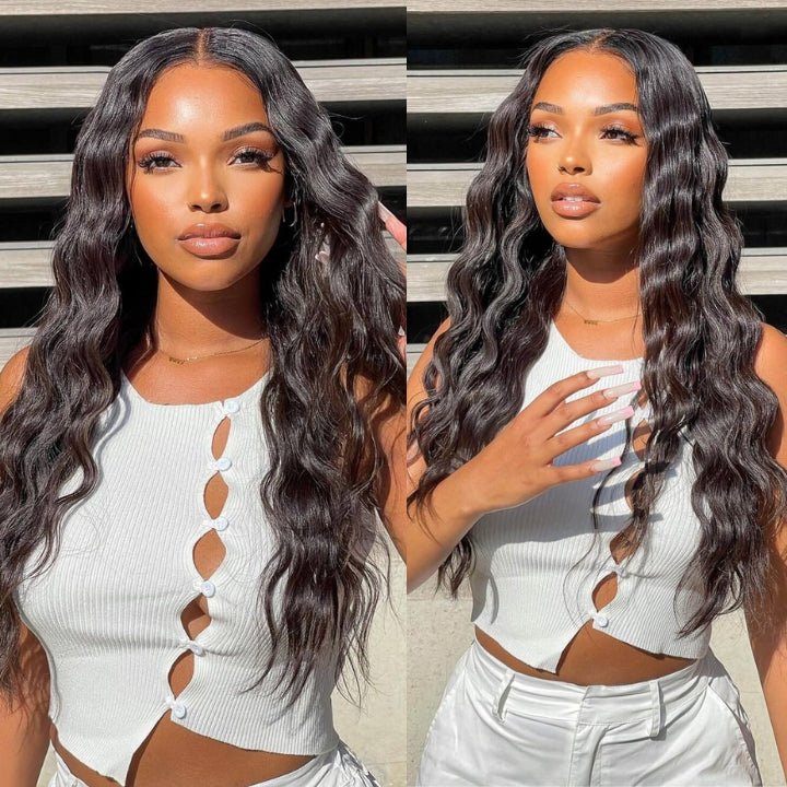 Upgrade HD Lace Loose Wave Wig Crystal Clear Lace Human Hair Wigs Match All Skin Color