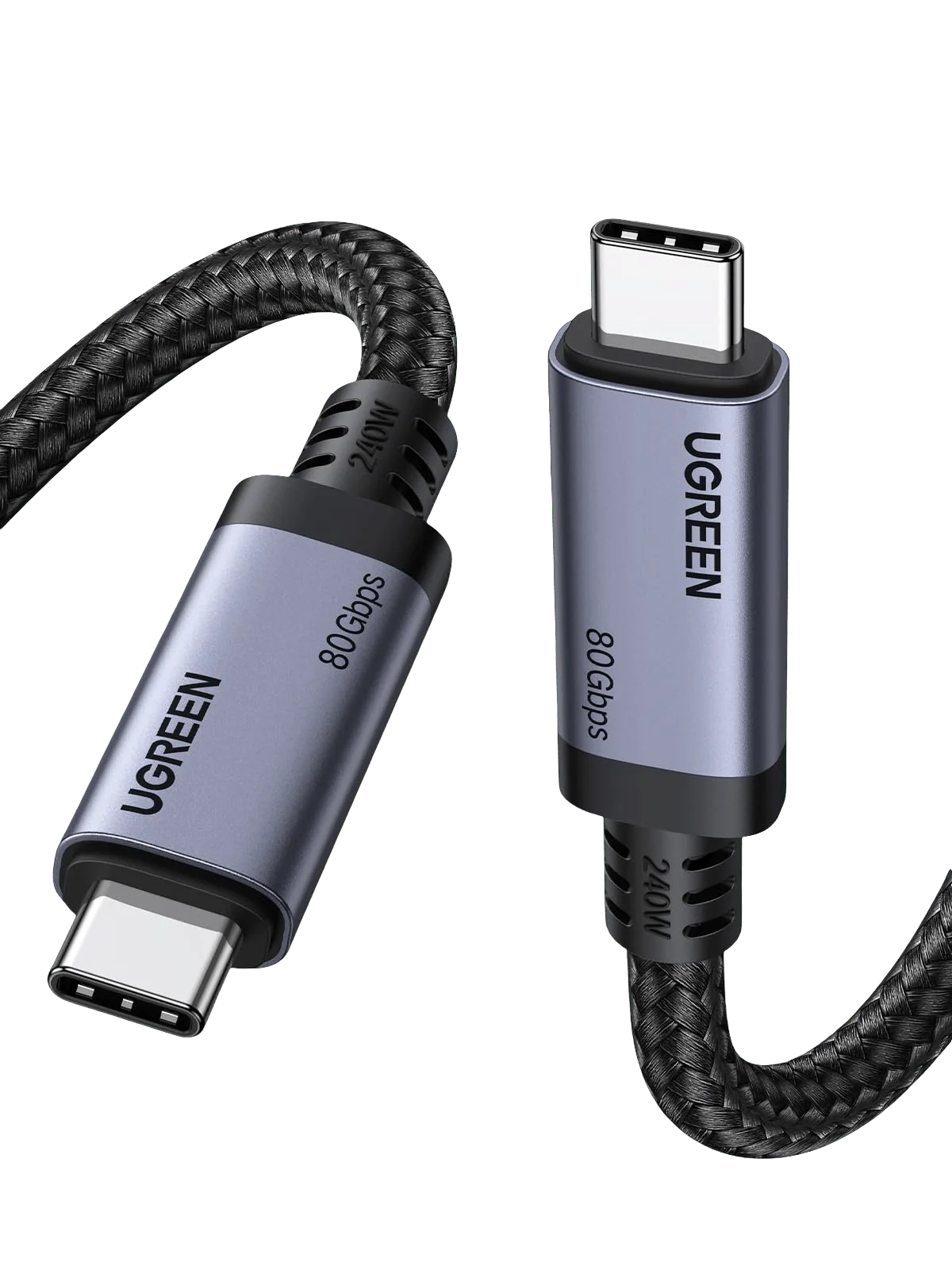 UGREEN USB4 USB-C Cable 240W 80Gbps 16K PD3.1 – 1M