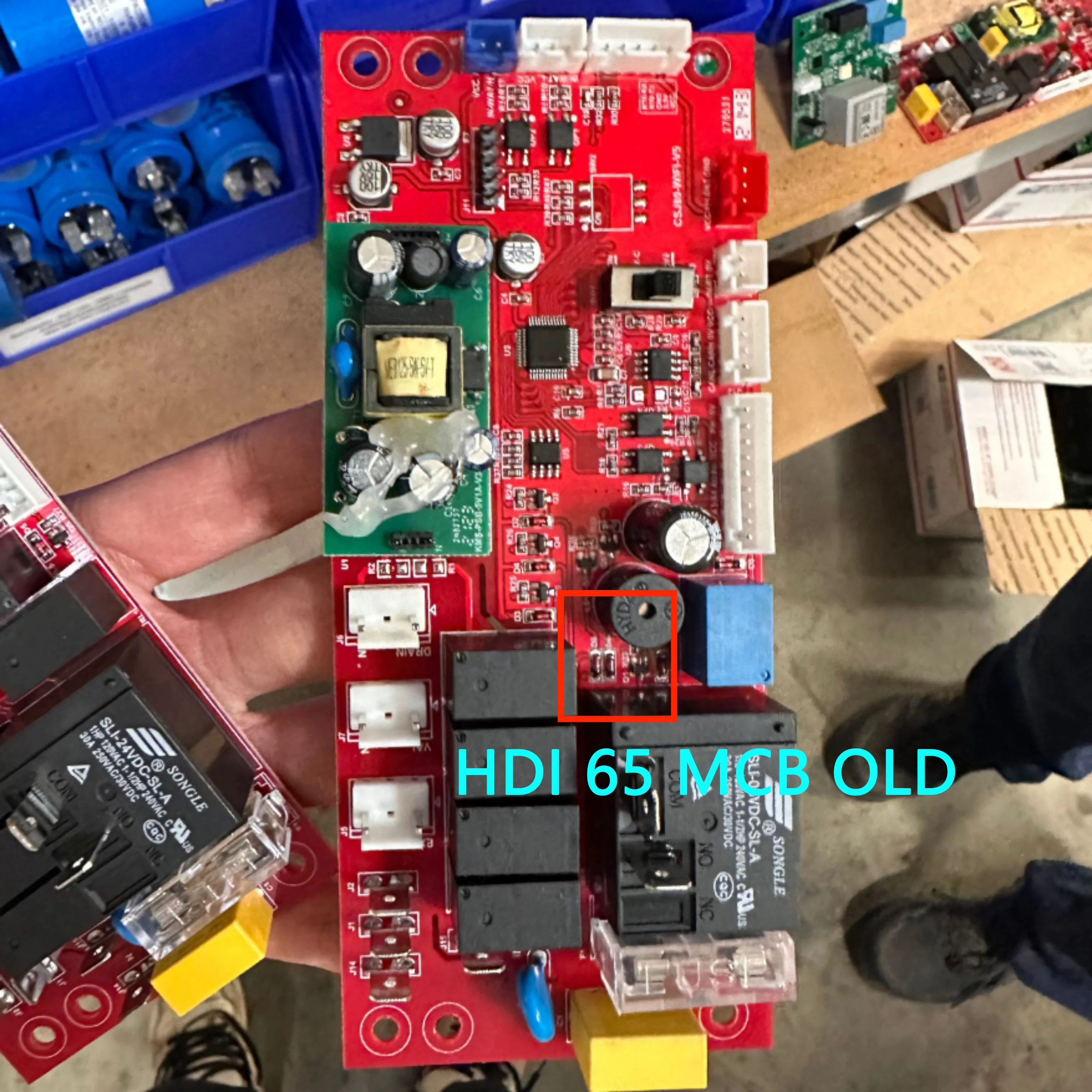 Main control board+display board for basement dehumidifier Hdi65 - Sentinel HDi65 OLD