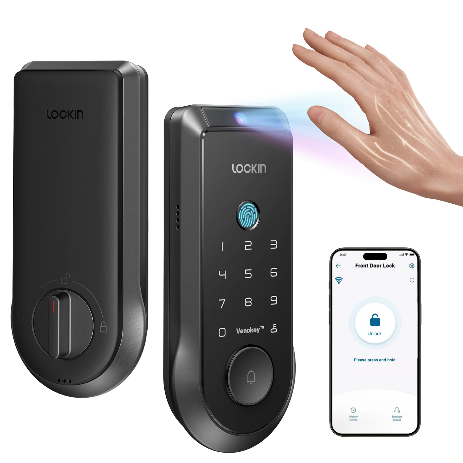 Veno Palm Vein Recognition Smart Lock + Solar Panel