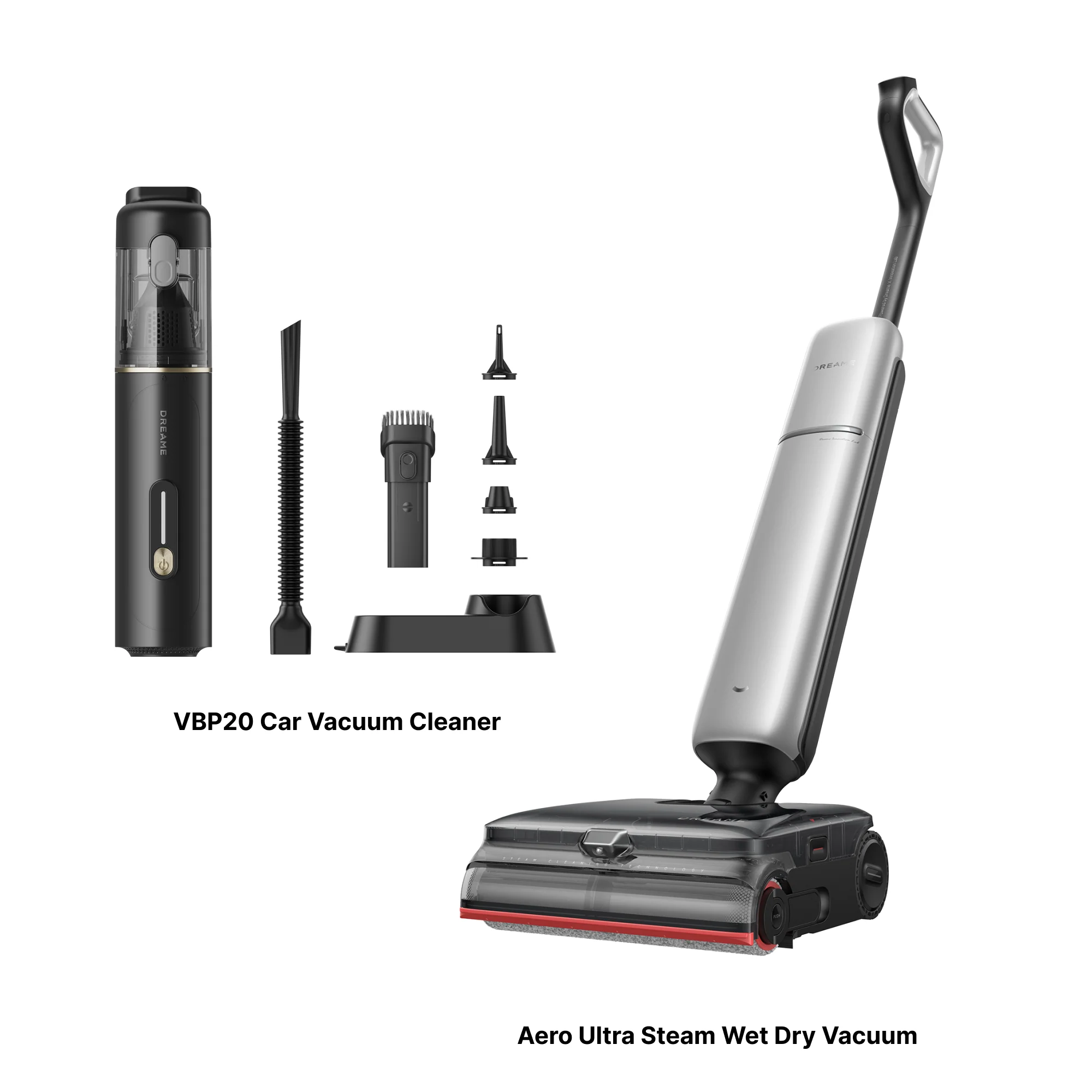 Dreame Aero Ultra Steam Wet Dry Vacuum - Aero Ultra Steam + FREE VBP20 Car Vacuum Cleaner