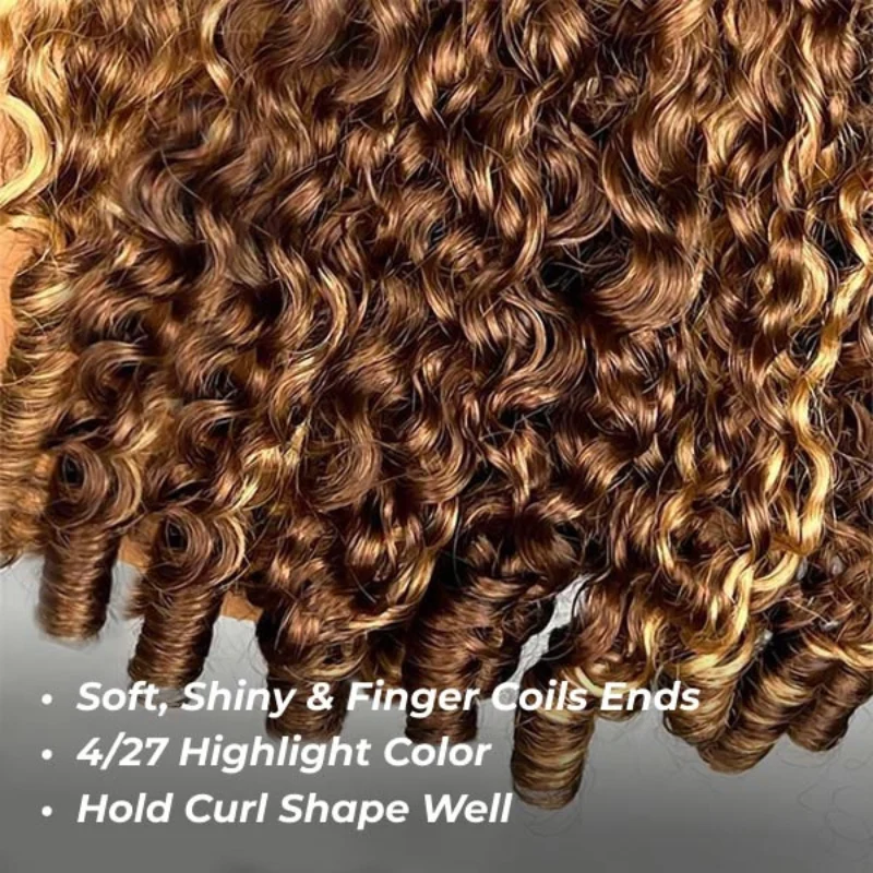 Glueless Honey Blonde Highlighted Color Water Wave 13x4 Lace Front Put On And Go Human Hair Wig Flash Sale
