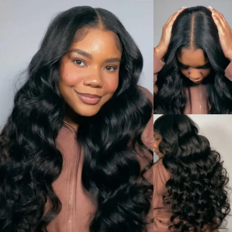Body Wave Glueless EasiContour V Part Human Hair Wigs Beginner Friendly Flash Sale